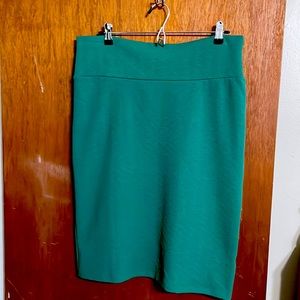 Lularoe green xl Cassie pencil skirt